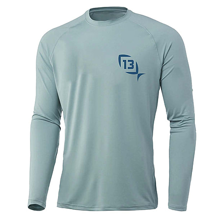 Rapala Marsh Master Performance Long Sleeve Logo Shirts - Men's, Blue/Red, Large, PSLS3-L