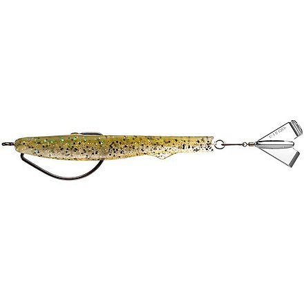 Rapala Motor Boat Swimbait Wide Gap Fishing Hook w/ Hard Rear Prop 3/8oz, 4in, 1 Piece, Magician, MBT4-3