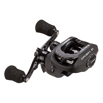 Rapala Origin O1 Blackout Baitcast Reel 7.3:1 Gear Ratio, Right Hand Retrieve, 100 Size, Fresh, Black, 100, OBO1-7.3-RH