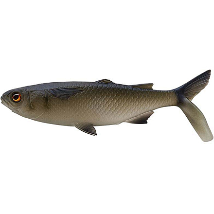 Rapala The Mullet Boot Tail Swimbaits, 1, 5 - 6.5in, Dark Mullet, CB-MULLET-B-6.5-21