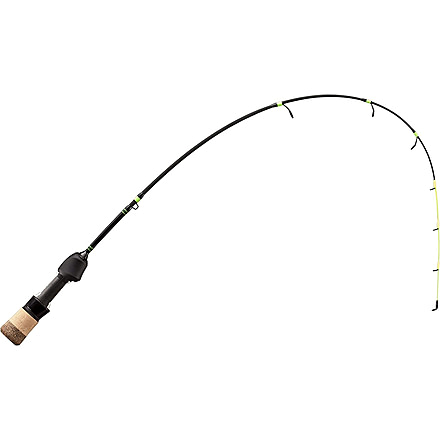 13 Fishing Tickle Stick Ice Rod, 23", UL, PC2 Flat Tip Blank, Hi-Vis Tip, 1/64-1/16oz., Evolve Reel Seat, Alps Thin Wire Guides, TS3-23UL