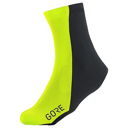 GOREWEAR Partial WINDSTOPPERR Overshoes in Neon Yellow/Black 4.5-6 Windproof 871E96CA, 100247-0899-S