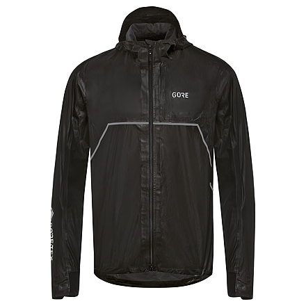 GOREWEAR Mens R7 GORE-TEX SHAKEDRYTM Trail Hooded Running Jacket in Black Small Regular fit Waterproof 27E3D6E7, 100457-9900-M