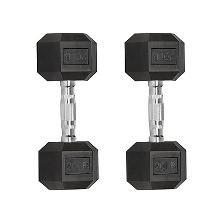 Flybird Fitness Flybird Rubber Hex Dumbbells 2E92C108, 8039391789314