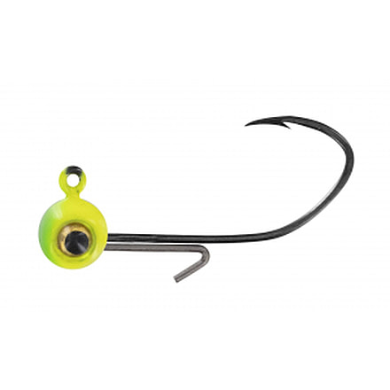 Big Bite Baits Elite Jig, 6 per Pack, Lime/Chart, 1/32 oz, BBJ-ELITE