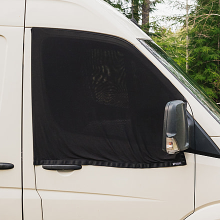 Luno Camper Van Window Screens, Set of 2, Black, One Size, van-window-screens