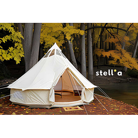 Life Intents 4m Stella Stargazing Canvas Tent, Natural, 13ft, 7833263767764