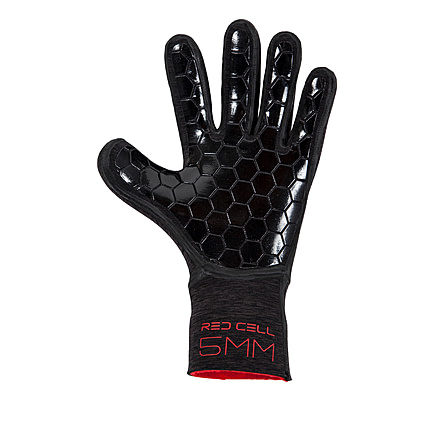 Body Glove 5mm Red Cell Five Finger Glove - Black F1137E98, M, Black, 18197-BLK-M