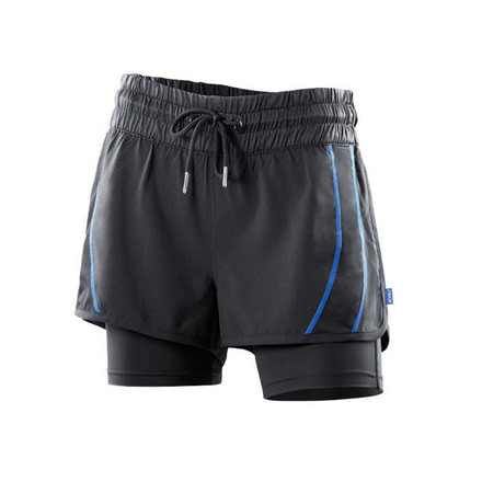 2XU Freestyle Short with Compression - Women's-Black/Catalina Blue-X-Small