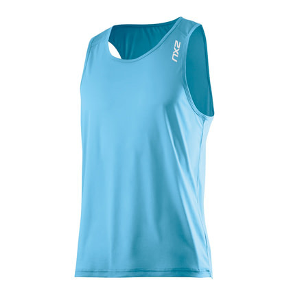2XU Ghst Singlet - Mens-Amalfi-Medium