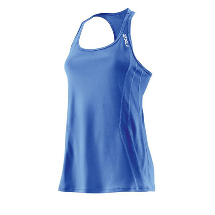 2XU Ice X Singlet - Women's-Catalina Blue-Small
