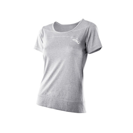 2XU Movement Tee - Women's-Light Grey Marle-Small