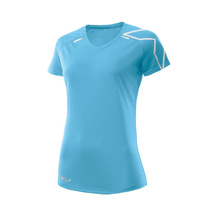 2XU X Tech Short Sleeve Top - Womens-Amalfi-Large