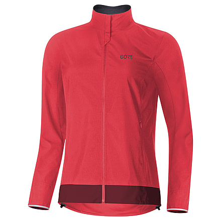 GOREWEAR C3 Womens WINDSTOPPERR Classic Cycling Jacket in Hibiscus Pink/Chestnut Red 2XS Slim fit Windproof 07063039, 100276-AKAJ-34