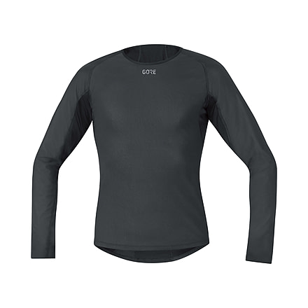 GOREWEAR Mens M WINDSTOPPERR Base Layer Thermo Long Sleeve Shirt in Black XS Slim fit B3D69A22, 100324-9900-S