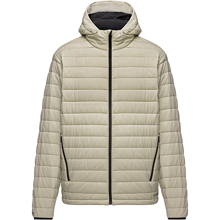 GOREWEAR Hybrid WINDSTOPPERR Lightweight Puffy Cycling Jacket Mens in Tech Beige XL Windproof 2F6B83ED, 101139-BG00-XXL