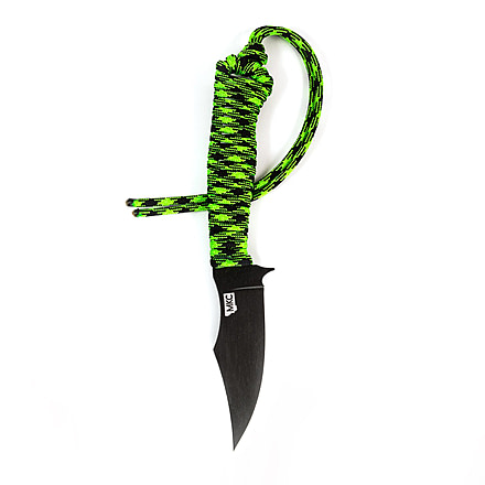 Montana Knife Company Nock On Triumph SL Fixed Blade Knives, 3.375 inch, 52100 Ball Bearing Steel, Fixed Blade, USA Paracord Handle, Green/Black, 7.5 inch, MKC-000378