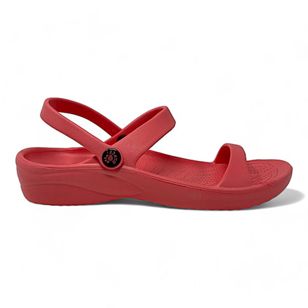 Dawgs Womens 3-Strap Sandals - Melon 3CD27549, 6, Melon, OR3S.W.A.Me.0006
