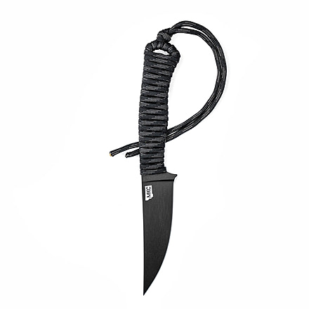 Montana Knife Company Speedgoat 2.0 Fixed Blade Knives, 3.625 inch, 52100 Ball Bearing Steel, Fixed Blade, USA Paracord Handle, Black, 7.875 inch, MKC-000394