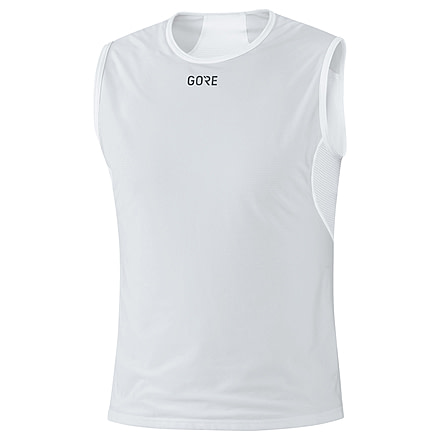 GOREWEAR Mens M WINDSTOPPERR Base Layer Sleeveless Shirt in Light Grey/White XS Form fit Windproof 71F46D67, 100025-9201-S