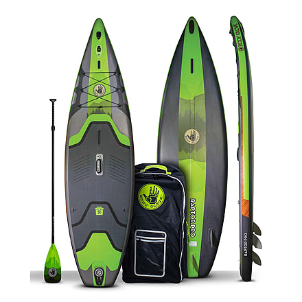 Aquapac Raptor Pro 108 Inflatable Paddle Board - Silver/Forest 103A3877, 10 ft 8 in, Silver/Forest, ISUPRAPTPRO22U-314-10/FT/8/IN