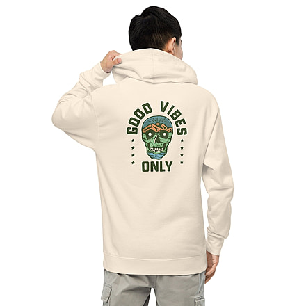 Milk X Whiskey Good Vibes Only - Hoodie 2B6CDF89, Bone, XL, 158998415590