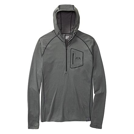 KUIU Outlet PRO 200 Zip-T Hunting Hoodie in Charcoal Size 3XL 1AD890ED, Charcoal, 3XL, Merino, Adult, Male, 7833236963486