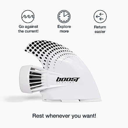 Boost Surfing Fin - Electric Motor for SUPs &amp; Kayak Fishing BF480E9A, Boost Fin standard pack included Longboard Adapter, FM-PAV3-BSK2