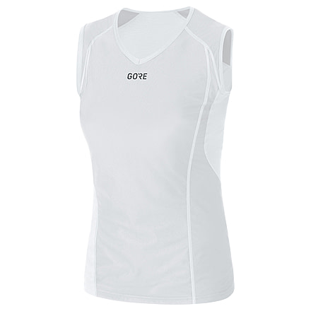 GOREWEAR Womens M WINDSTOPPERR Base Layer Sleeveless Shirt in Light Grey/White Medium 8-10 Form fit Windproof 632878C9, 100023-9201-40