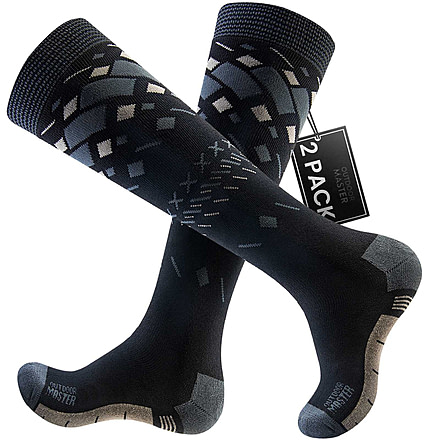 Outdoor Master Snowboard Socks, Natural, One Size, snwbard-scks-cttn