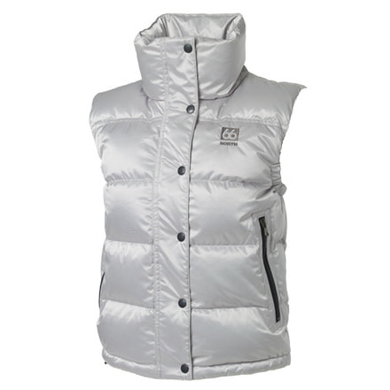 66 North Laugavegur Down Vest - Women's-Silver-Small