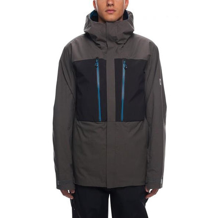 686 Ether Down Thermagraph Jacket - Mens, Charcoal Colorblock, Medium, L8W105-CHA-M
