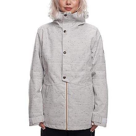 686 Rumor Insulated Jacket - Womens, White Slub, Extra Small, L8W310-WHT-XS