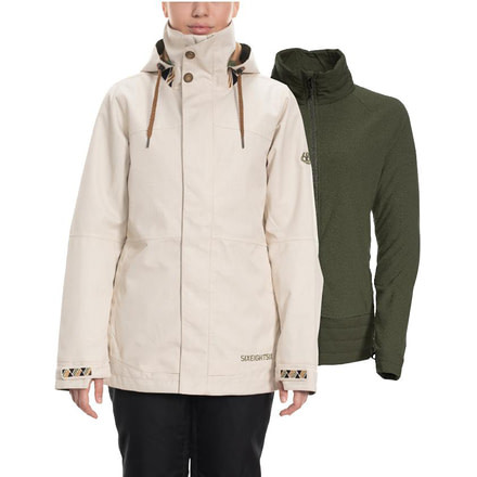 686 Smarty 3-In-1 Spellbound Jacket - Womens, Bone Diamond Texture, Extra Small, L9W306-BONE-XS