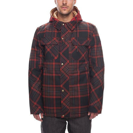 686 Woodland Insulated Jacket - Mens, Rusty Red Yarn Dye Plaid, Extra Large, L8W110-RUS-XL