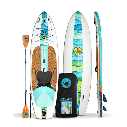 Aquapac Dynamic 106 Inflatable Paddle Board - Blue/Green 4486BEC8, 10 ft 6 in, Blue/Green, IKAYDYNAM21U-340-10/FT/6/IN