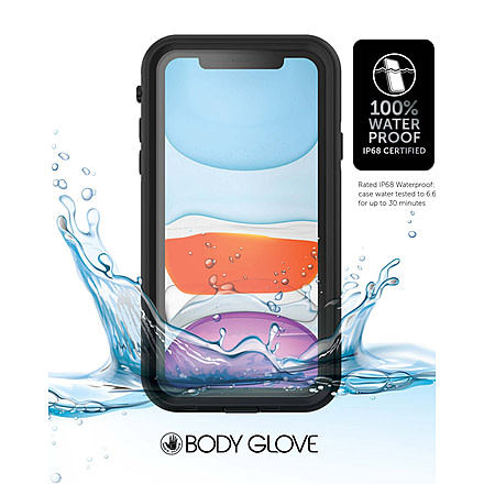 Body Glove iPhone 12 Tidal Waterproof Phone Case - Black/Clear 496B27A2, Black/Clear, 12, 9798201-BLACK
