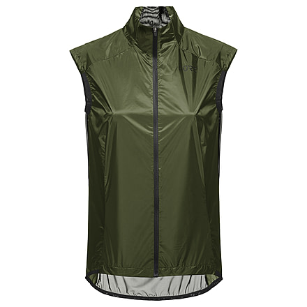 GOREWEAR Ambient Cycling Vest Womens in Utility Green/Black Small 4-6 Form fit Windproof 2A97ED90, 100735-BH99-38
