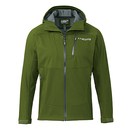 KUIU Outlet Axis Hybrid Hooded Hunting Jacket in Verde Green Size 3XL 3BE5F34B, Verde Green, 3XL, Toray, Adult, Male, 7556358897822