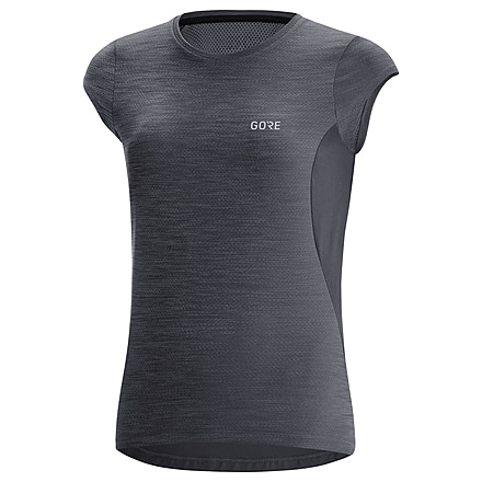 GOREWEAR R3 Womens Running Shirt in Black Medium 8-10 Regular fit F351F498, 100611-9900-40