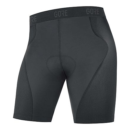 GOREWEAR Mens C5 Liner Cycling Short Tights+ in Black Large Form fit 2178F1A6, 100127-9900-XL