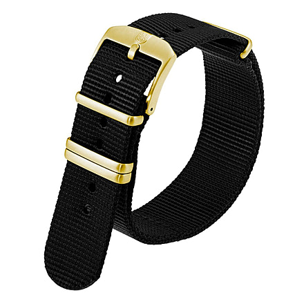 Luminox Watches Black Nylon Webbing Strap - 24mm, 7008713015319
