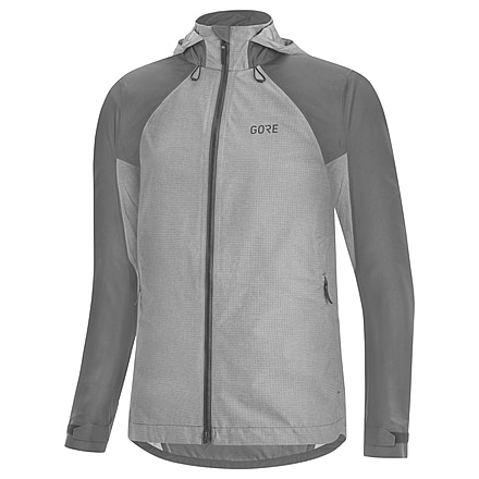 GOREWEAR C5 Womens GORE-TEX Trail Hooded Cycling Jacket in Terra Grey Medium 8-10 Slim fit Waterproof 6859302D, 100575-0R00-40