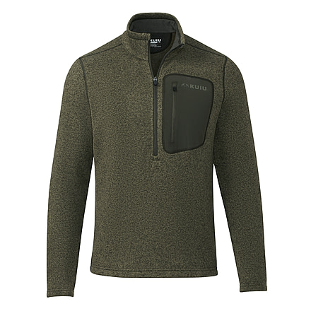 KUIU Base Camp Pullover Sweater in Olive Heather Size 3XL CEA5F3C2, Olive Heather, 3XL, Adult, Male, 7644104097950