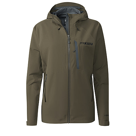 KUIU Womens Chugach TR Rain Hunting Jacket in Ash Size XL 0478AE0E, Ash, XL, Nylon Fabric, Adult, Female, 7628924420254