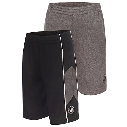 Body Glove Boys Solid and Side-Stripe Shorts Set 8-18 - Black &amp; Grey F09506AF, 1012, Black &amp; Grey, 8954BGS31-A-1012