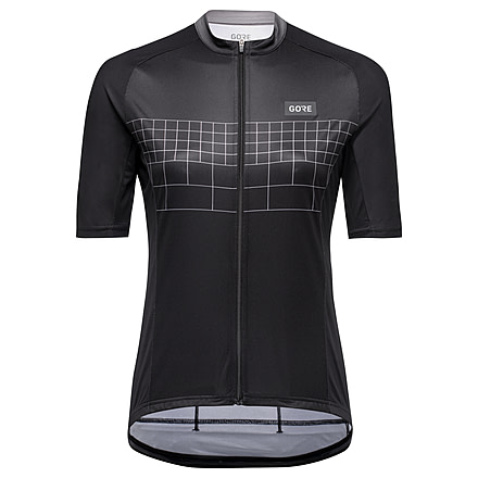GOREWEAR Grid Fade Cycling Jersey 2.0 Womens in Black/Lab Gray XS 0-2 Slim fit 6653DD75, 100973-99BF-36