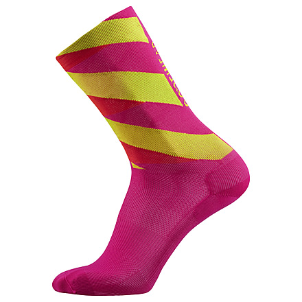 GOREWEAR Essential Signal Socks in Process Pink/Fireball 10.5-12 Form fit 62606765, 100983-BIAY-XL