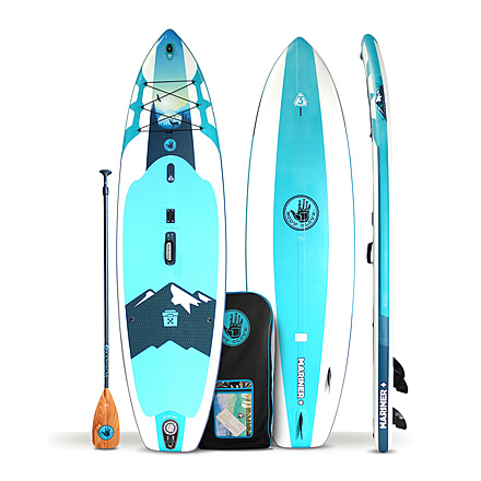 Aquapac Mariner+ 11 Inflatable Paddle Board - Teal/White BEEF403D, 11 ft, Teal/White, ISUPMARP21U-TLWH-11/FT