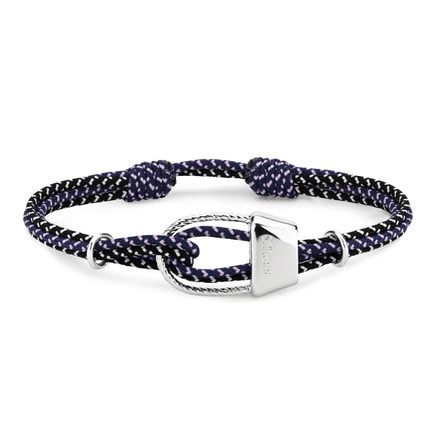 8BPLUS Handmade Secret Garden Wristband For Climbers, Dark navy/Silver, 4-8cm diameter, Petite, Small, 502131